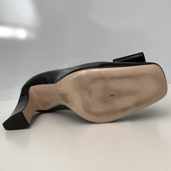 Miu Miu black patent pump with bow - Picture 5 of 7